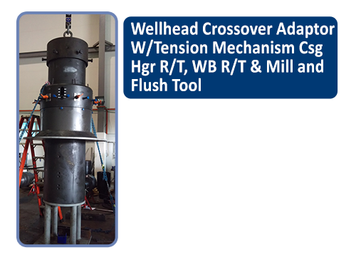 Wellhead Crossover Adaptor with tension and running tools