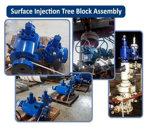 Surface Injection Tree Block Assembly